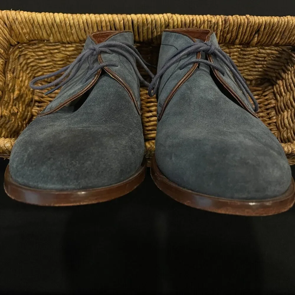 ~~CAMPER Mens US 6.5 EU 39 Suede Chukka Ankle Boot Woody Lace Up Navy Blue Wm8.5